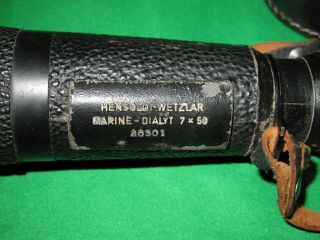 German Hensold - Wetzlar Marine Dialyt 7x50 Monocular Binocular 6