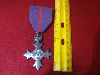 Order Of The British Empire Hallmark O.  B.  E.  G.  R.  I.  For God And The Empire Medal