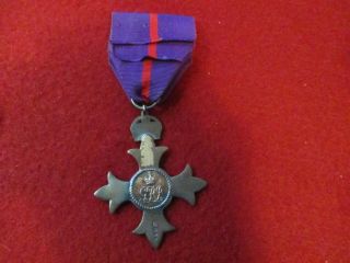 Order of the British Empire hallmark O.  B.  E.  G.  R.  I.  For God and the Empire Medal 5