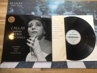 Rare Uk 1st B/s Sax 2293 Nm - Maria Callas Portrays Verdi Heroines Rescigno Po