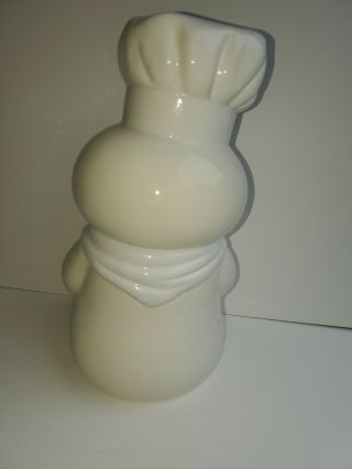 Vintage Pillsbury Doughboy White Ceramic Cookie Jar.  1988 Poppin Fresh 12 