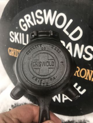 Vintage/antique Griswold 570 Cast Iron 00 Ashtray Skillet/frying Pan Erie Pa Nr
