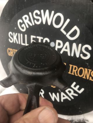 Vintage/Antique Griswold 570 Cast Iron 00 ASHTRAY Skillet/Frying Pan Erie PA NR 3