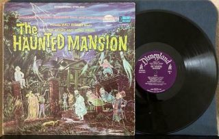 Story,  Song From The Haunted Mansion 1969 Disney Ster - 3947 Purple Lbl Lp W/book