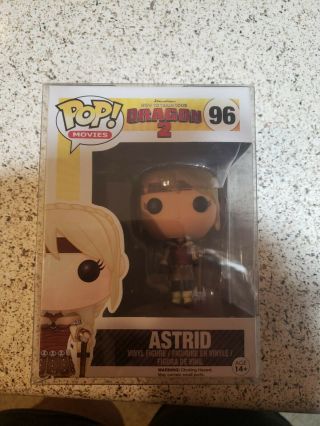 Astrid 96 How To Train Your Dragon Funko Pop W/protector