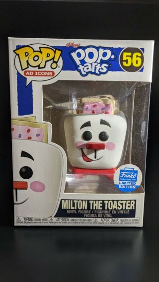 Funko Pop Kelloggs Pop Tarts Milton The Toaster 56 Funko Exclusive