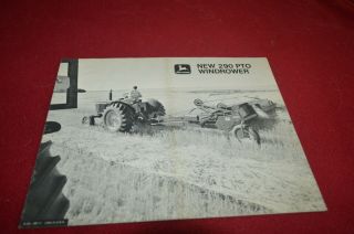 John Deere 290 Pto Windrower For 1969 Dealer Brochure Fcca
