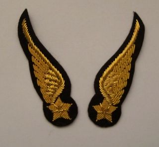 Ww1 French Air Service Pilot Collar Wings - French Military Insignia