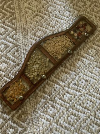 Gamut Designs Vintage Resin Key Wall Hanging With Inlaid Seeds