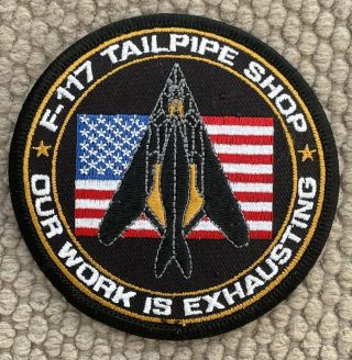 F - 117 Tale Pipe Shop Patch Ultra Rare Never Seen One Only 3 1/2”
