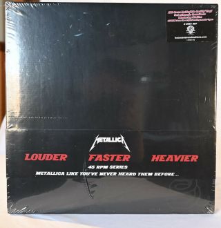 Metallica Self - Titled Black Album 45 Rpm Series 180g 4 Lp Vinyl Box Set Oop