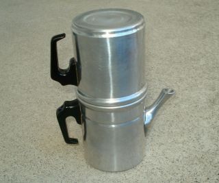 Vtg Ilsa Flip Drip Stove Top Espresso Coffee Maker Pot Tz 3 Cup Italy Aluminum