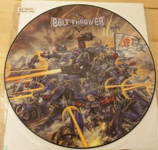 Bolt Thrower - Realm Of Chaos Picture Disc Earache 1989 Rare 12 " Vinyl Mosh 13p