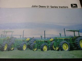 John Deere 51 Series Tractors Sales Brochure 1988