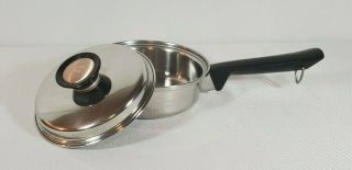 Vintage Duncan Hines Stainless Steel Cookware 3 Ply 18 - 8 Regal Ware Saucepan Pot