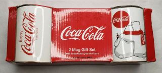 Coca Cola 2 Mug Gift Set Coffee Cups Collectors (p689