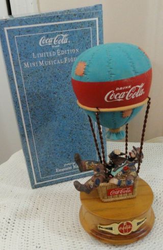 1994 Limited Edition Coca Cola " Look Up America " Featuring Emmett Kelly Figurine