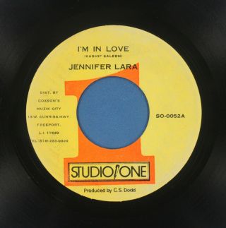 Reggae/ska 7” Jennifer Lara - I’m In Love On Studio 1 Records