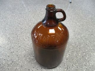 Vintage Gallon Clorox Bottle Brown Glass