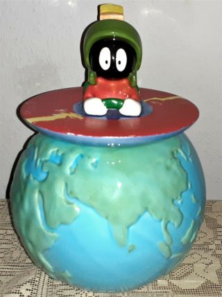 Looney Tunes Marvin The Martian Cookie Jar 1993 Warner Brothers World Gibson