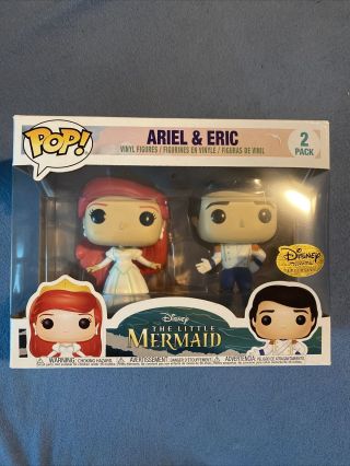 Funko Pop 2 Pack Disney The Little Mermaid Ariel And Eric Disney Exclusive