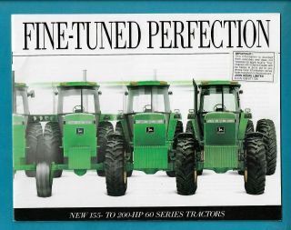 John Deere 155 - 200 Hp 60 Series Tractors 24 Page Brochure 91/08