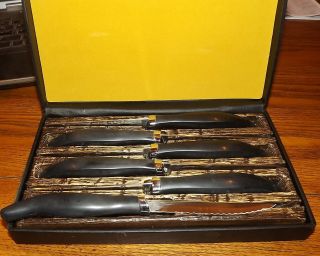 West Bend Serrated Stainless Steel Steak Knife Set With Case Set Of 6