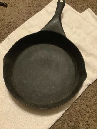 Old Fashion Frying Skillet.  Unknown Of Maker And Age Cast Or Metal