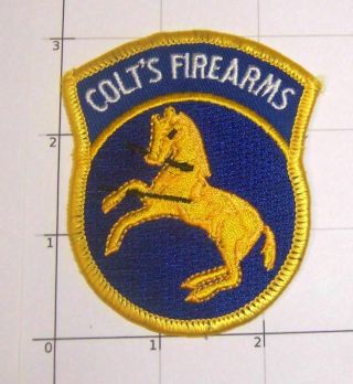 Colts Firearms Patch Hartford Connecticut Pistol Rifle Gun Manufacturing 45 733