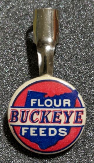 Vintage Buckeye Flour Feeds Celluloid Advertisement Pencil Topper