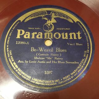 Prewar Blues 78 Ma Rainey Bo - Weavil Blues/last Minute Blues Paramount 12080 (v, )