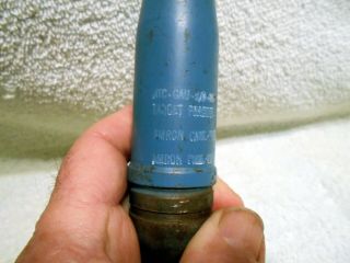 VTG 1970 ' s AMRON US Military A - 10 Warthog 30mm Training Projectile 3
