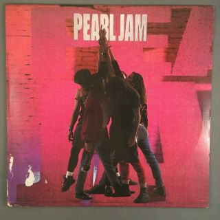 Pearl Jam " Ten " 1994 Press Vinyl Lp Ultrasonic Og Inner Alive Jeremy Black