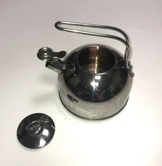Il Mulino York Stainless Steel Whistling Tea Pot All Stove Top Types