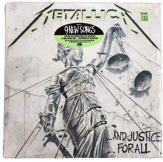 Metallica.  And Justice For All 2x Vinyl Record Elektra 1988 Press Nm