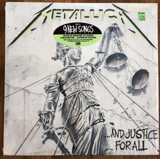 Metallica.  And Justice for All 2x Vinyl Record Elektra 1988 Press NM 2
