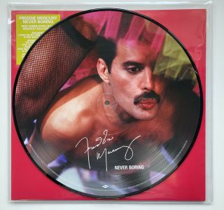 Freddie Mercury (QUEEN) Never Boring Pic Disc - & UNPLAYED 3