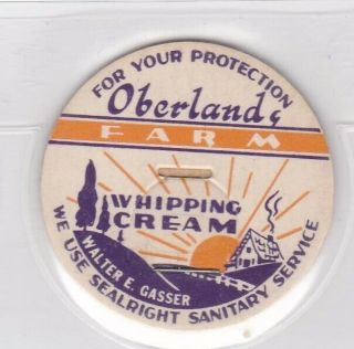 Oberland Farm - Walter E.  Gasser Milk Cap - Nashville,  Tennessee