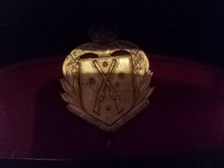 Royal Australian Infantry Officers hat with badge by L Silberston & Sons Ltd 3