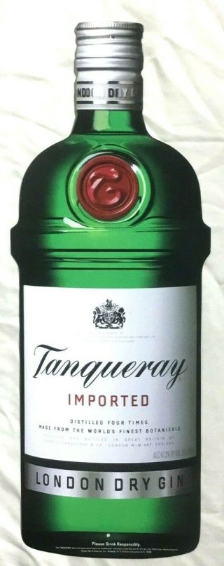 Tanqueray London Dry Gin Tin Liquor Bar Sign.