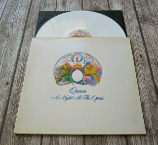 Queen A Night At The Opera Holland White Coloured 1975 Vinyl Lp Dutch Album
