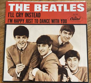 Beatles I’ll Cry Instead Capitol 5234 With Ps Near (july 1964)