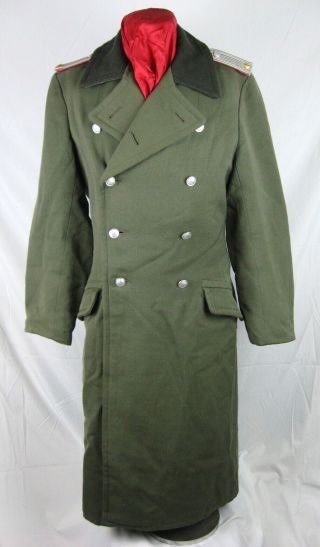 East German Nva Dark Collar Panzer Officer Greatcoat (overcoat) 1974 Size M44