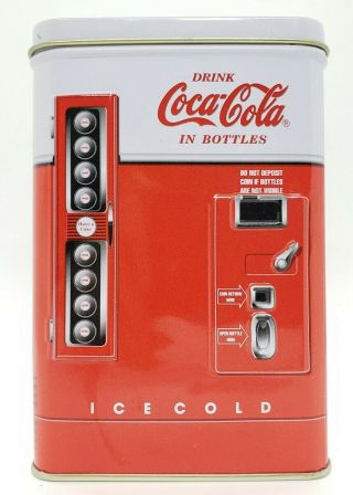 Vintage 1997 Coca - Cola Collectible Vending Machine Coke Machine Tin 8 "