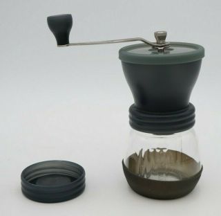 Hario " Skerton " Ceramic Coffee Mill - - Hand - Crank Conical Burr Grinder