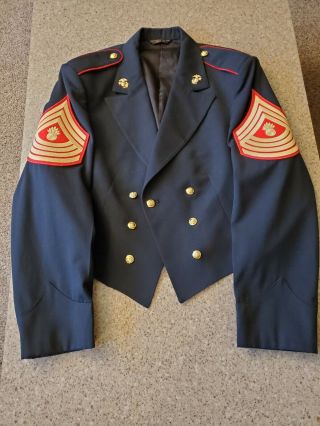Usmc Dress Mess Uniform Blouse Master Gunnery Sgt 47l
