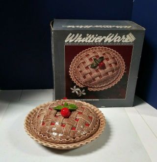 American Ceramics Wittier Ware Cherry Pie 9 " Baker / Server 196