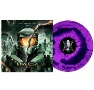 Halo Combat Evolved Vgm Soundtrack Demastered Purple Vinyl Record Lp In Hand