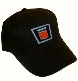 Oliver Logo Tractor 6 Panel Black Hat - Cap Gift Fits Most