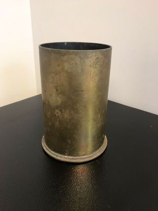 Military Trench Art 90mm M19 Brass Shell Casing Vase Vintage